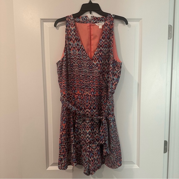 DECREE MULTI PRINT HALTER RUFFLE FAIRY SKORT ROMPER XL - Picture 10 of 10